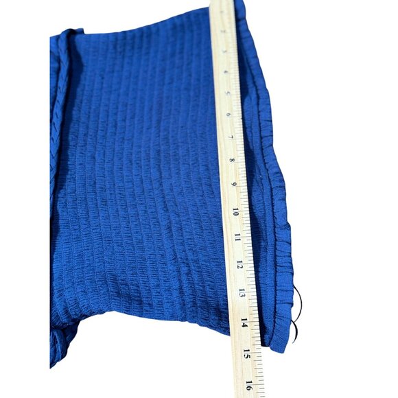 Love Tree Womens Size M Strapless Royal Blue Jumpsuit Wide Leg Boho Casual Party - Picture 5 of 11